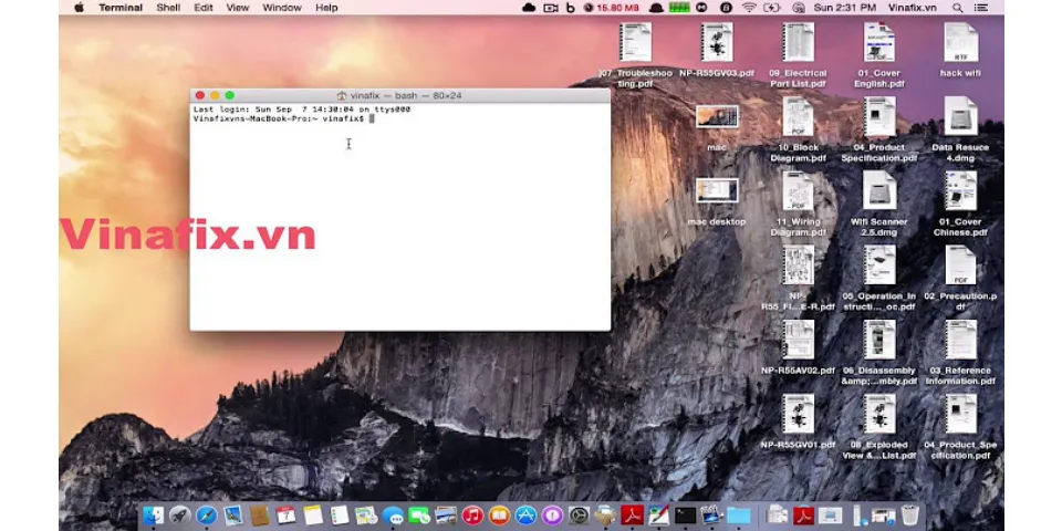 Ẩn icon trên desktop Macbook