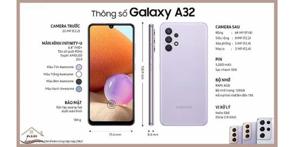Samsung A32 thông số kỹ thuật