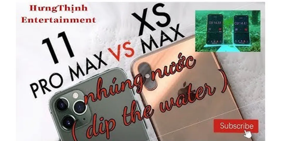 Test chống nước iPhone 11 Pro Max